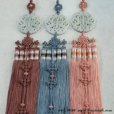 韓服飾品 水晶玉佩 綰紗 大五封蘇飾品（含韓紙盒）
