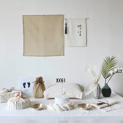 [For Sale] Self DIY First 100 Days/First Birthday Celebration Table Setting Set