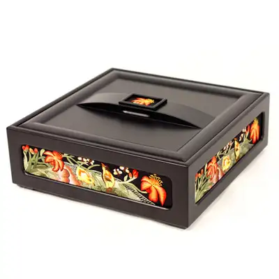 Embroidery Sewing Box Nari Embroidery Black (Banjitkori)