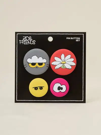 ZO&FRIENDS ZOA LUCKY SHOP ピンバッジセット