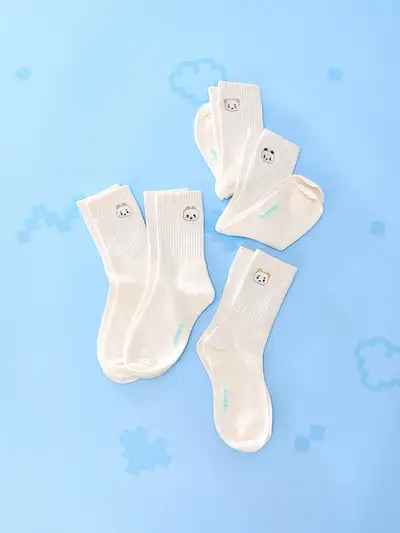 MMMM リップ刺繍ソックス