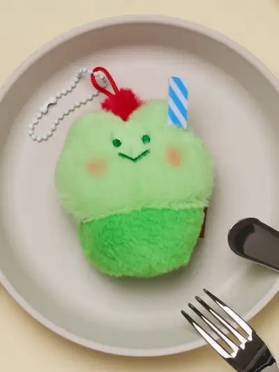 ラインフレンズ ミニニ デザートカフェ レニニ メロンソーダ ぬいぐるみキーリング