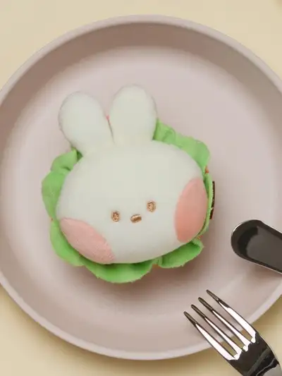 ラインフレンズ ミニニ デザートカフェ コニニ サンドイッチ ぬいぐるみキーリング