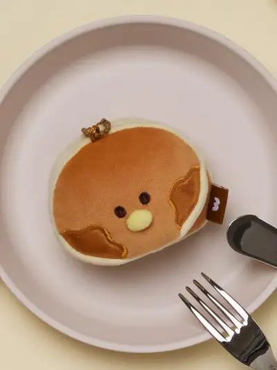 ラインフレンズ ミニニ デザートカフェ サリーニ パンケーキ ぬいぐるみ キーリング