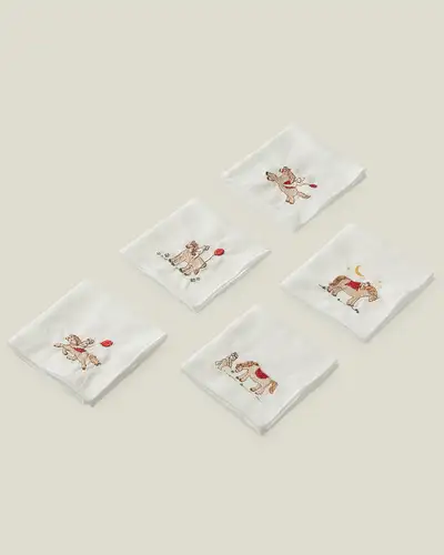 2026 Year of the Red Horse Gauze Handkerchief 5 Types (Single Item)