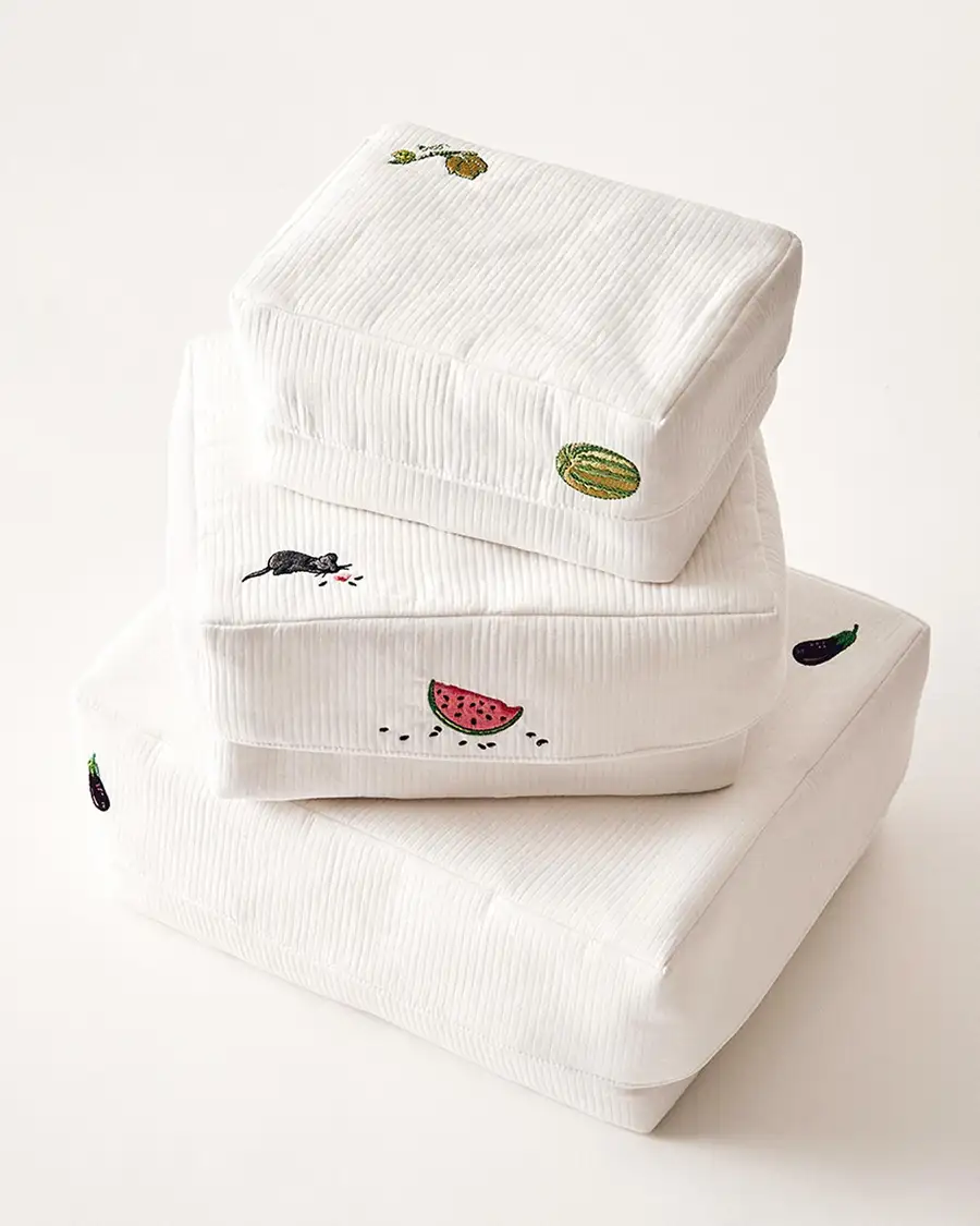 Cho Chung Do Embroidered Square Quilted Box Set of 3 (With Complimentary Tag) — 2
