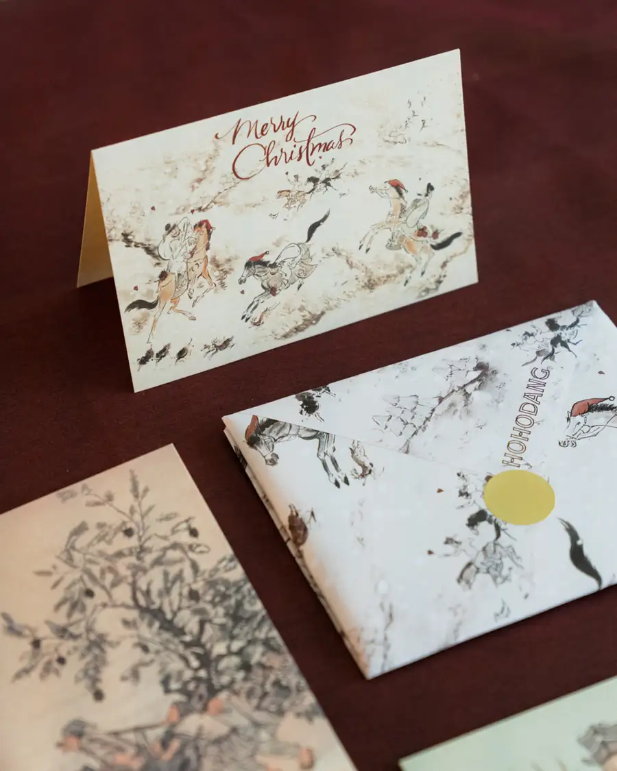 Korean Christmas Card Set of 3 — 4