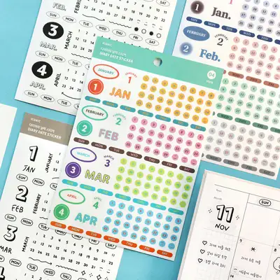 Diary Date Stickers