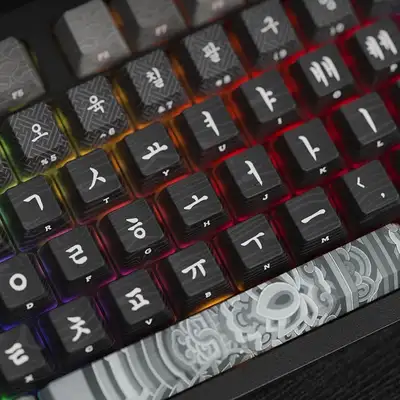 モノ 単青 有線機械式キーボード