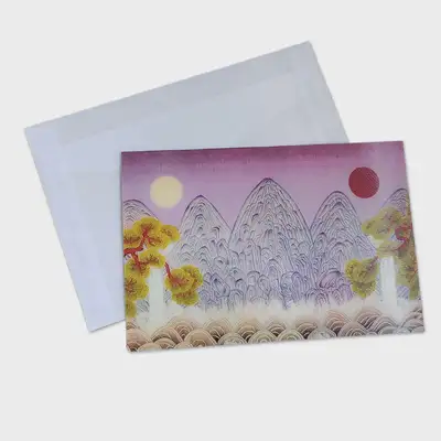 3D立體民畫明信片