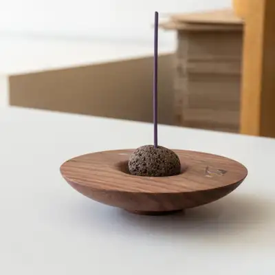 天然木 貝殻 インセンスホルダー (散歩)