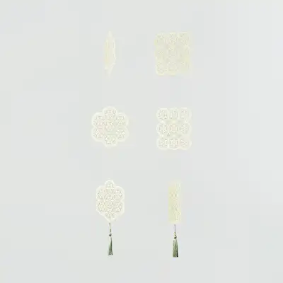 花文 韓紙モービル 3段