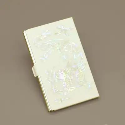 螺鈿漆器 金装名刺入れ