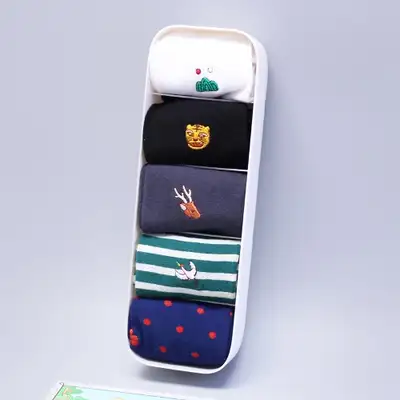 民画柄ソックス5種セット