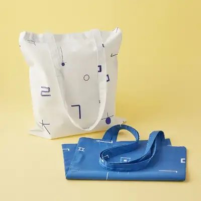 ハングル パターン コットン エコバッグ