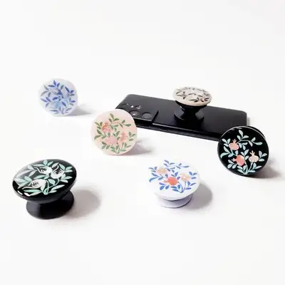 青花磁器皿文様 螺鈿スマートトック