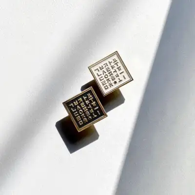 一つ星のハングルの日バッジ