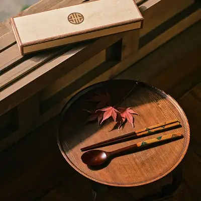 漆塗りスプーン・箸セット