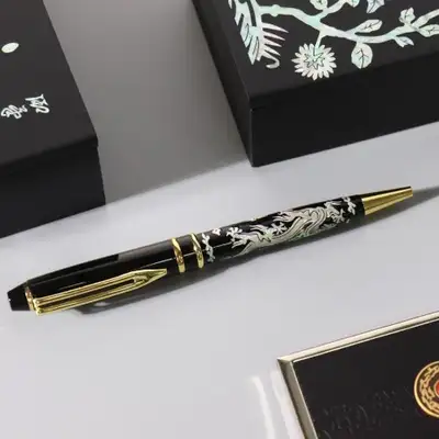 運龍文 螺鈿 ボールペン