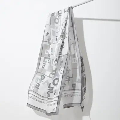 Hangul Silk Scarf
