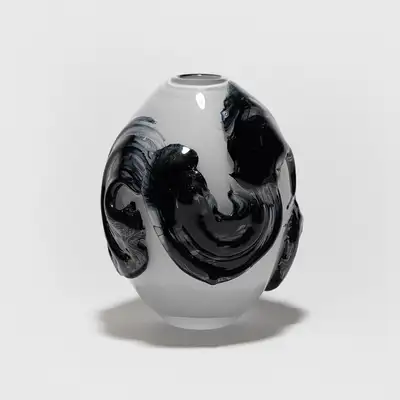 墨畫 花瓶