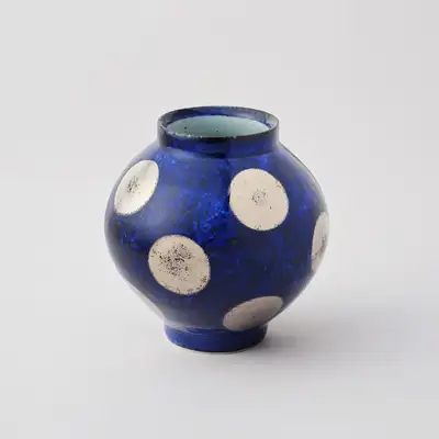 蓝色夜晚金点月瓶（中号）