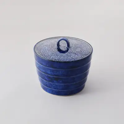 蓝色夜晚银河白金糖果碗