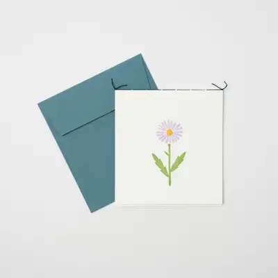 韓紙刺繡卡 - 蜜蜂花