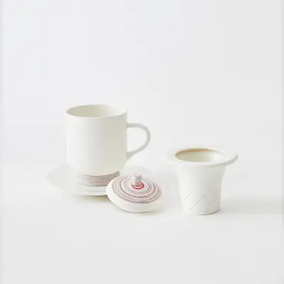 線の流れ 1人用茶器
