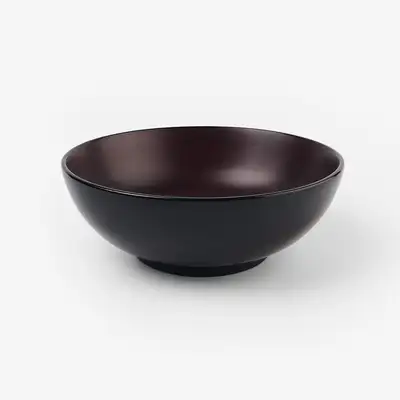 漆塗りサラダボウル（黒）