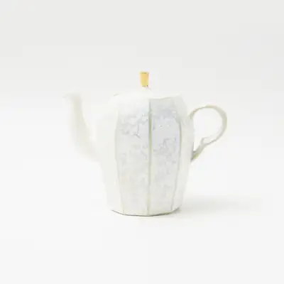 藍色の光 急須（角形）