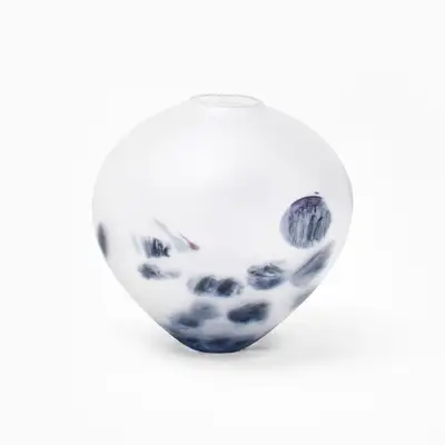 墨彩月瓶(小)