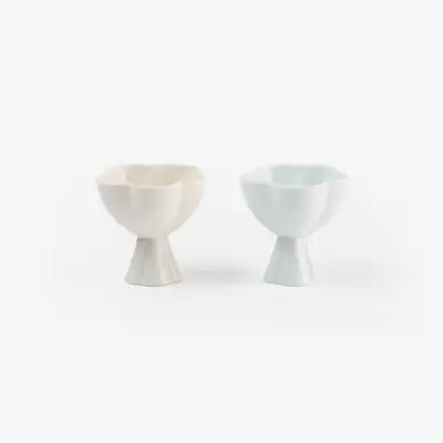 白磁5葉酒杯&ソースボウル
