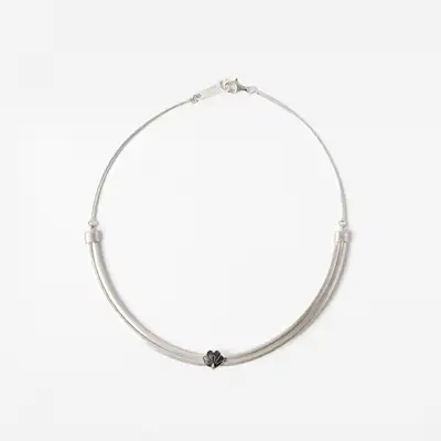 花蕾シルバーネックレス