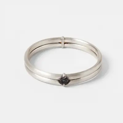花蕾シルバーブレスレット