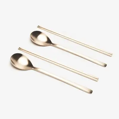 宮中黄銅製スプーンフォークセット(2組)