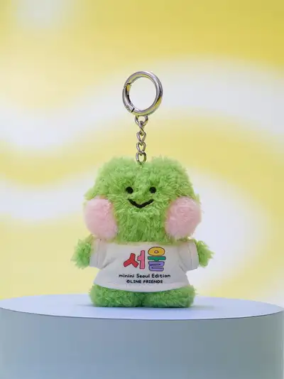 ラインフレンズ ミニニ シティエディション レニニ ソウル Tシャツ ぬいぐるみ キーリング