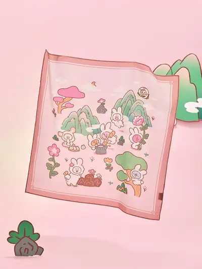 BT21 K-ウサギ ハンカチ