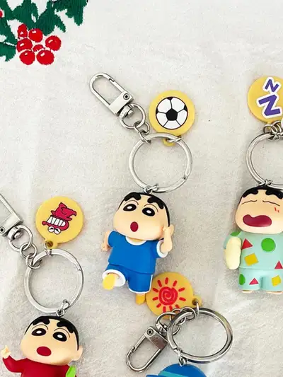 クレヨンしんちゃん しんちゃんの1日 フィギュアキーリング (運動)