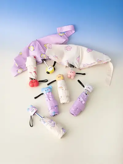 BT21 ミニニ レイニーデイ 折り畳み傘