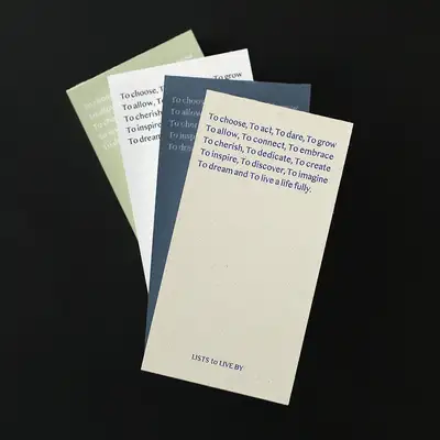 List To Live By - Three Row Daily Handy