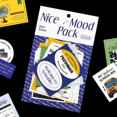 Nice Mood Sticker Pack - School