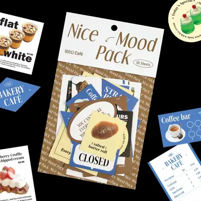 Nice Mood Sticker Pack - Café