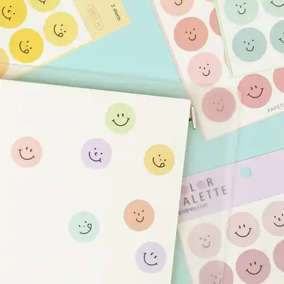 Color Palette Sticker - Smile