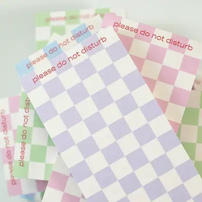 Do Not Disturb - Checkerboard Memo Pad