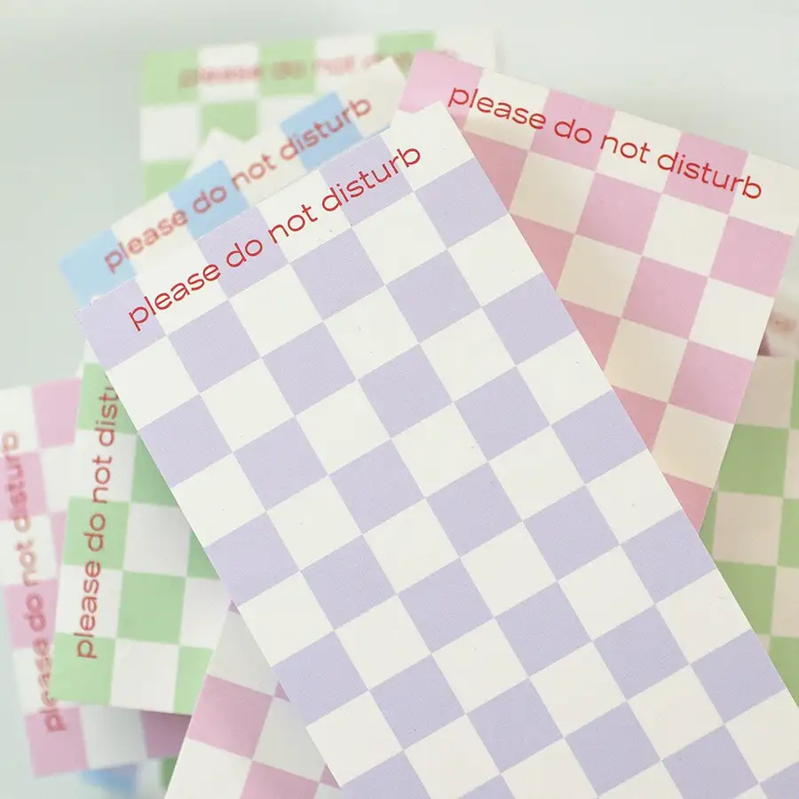 Do Not Disturb - Checkerboard Memo Pad