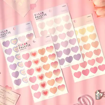 Color Palette Sticker - Heart