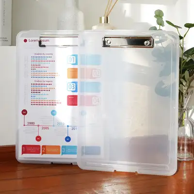 PopoFancy Transparent Clipboard File Case