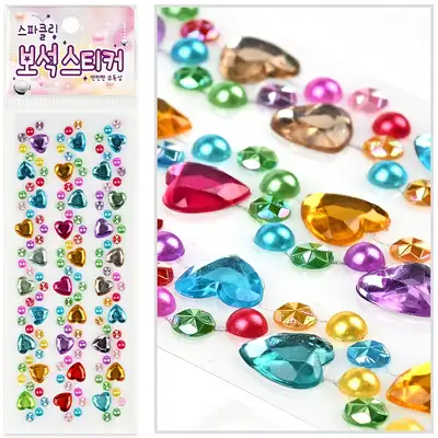 PopoFancy Sparkling Gem Sticker 10-Piece Set