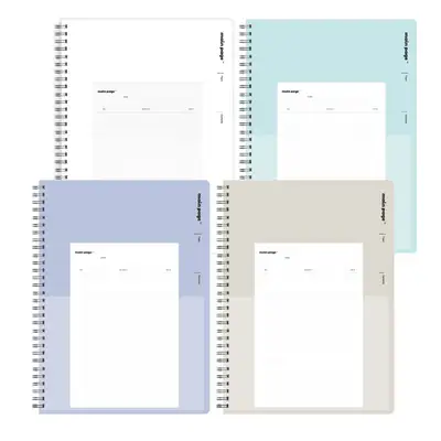 Popo Fancy Main Page Pocket File Notebook with Index Large Capacity Notebook
